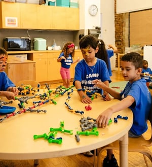 Camp Corlears - 56s playing with blocks