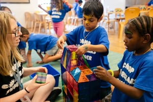 Camp Corlears - fun with magna-tiles