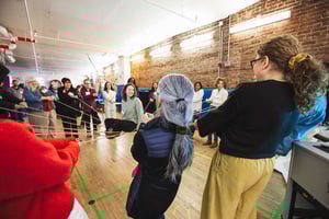 The 2024 Art of Play and Wonderment Conference at Corlears School - Embodied Learning session with Tommaso Lana-1