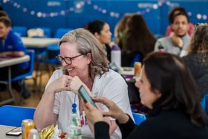 2024 Wonderment conference - having fun at lunch
